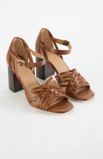 Jjill Lucy Stacked-heel Sandals In Brown