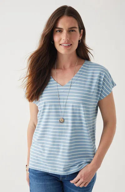 Jjill J.jill Luxe Supima® Pleat-back Tee In Mirage,cream