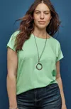 Jjill J.jill Luxe Supima® Scoop-neck Tee In Seafoam Green