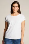 Jjill J.jill Luxe Supima® Scoop-neck Tee In White