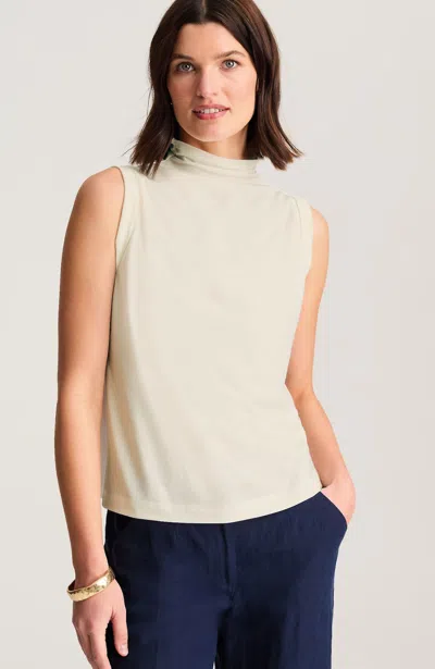 Jjill Luxe Supima Shirred Mock-neck Top