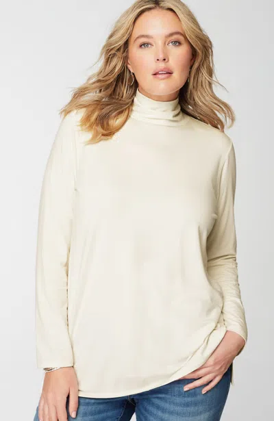 Jjill J.jill Luxe Supima® Turtleneck Tunic In Cream
