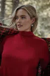 Jjill J.jill Luxe Supima® Turtleneck Tunic In Crimson