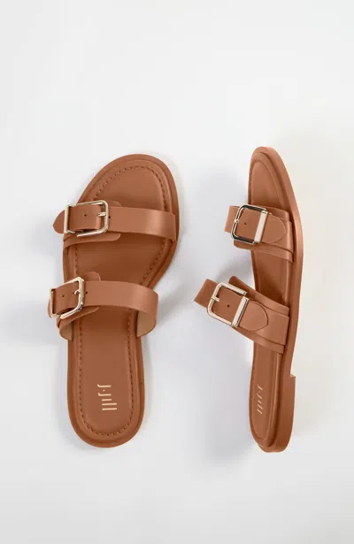 Jjill Madison Flat Sandals In Brown