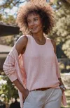 Jjill J.jill Marled Sweater Tank In Light Seashell Multi