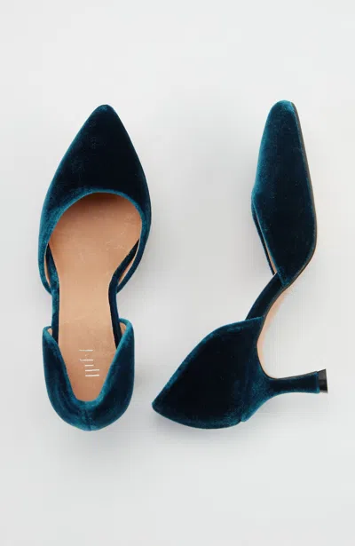 Jjill J.jill Marlowe D'orsay Kitten Heels In Midnight Teal