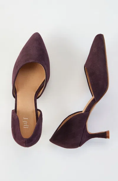 Jjill J.jill Marlowe D'orsay Kitten Heels In Purple