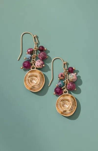 Jjill J.jill Mixed-beads Cluster Earrings In Multi