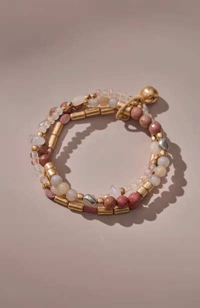 Jjill J.jill Mixed-beads Stretch Bracelet In Multi