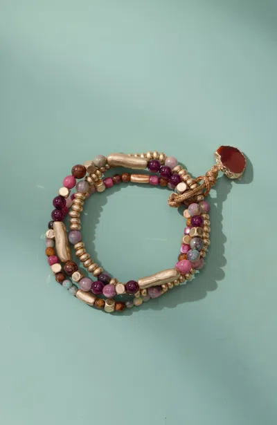 Jjill J.jill Mixed-beads Stretch Bracelet In Multi