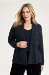 Jjill J.jill Mixed-cable Cardi In Blue