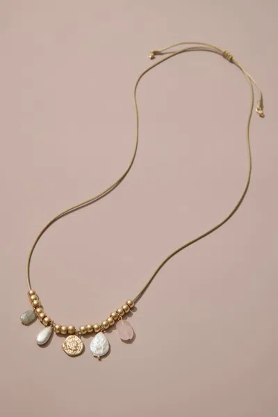Jjill J.jill Mixed-charm Semiprecious Necklace In Multi