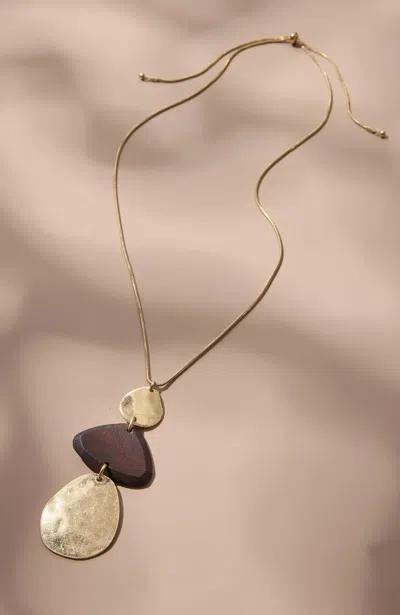 Jjill J.jill Mixed-elements Pendant Necklace