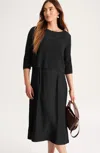 Jjill J.jill Mixed-media Two-piece Sweater Dress In Multi