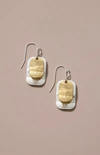 Jjill J.jill Mixed-metal Overlay Earrings