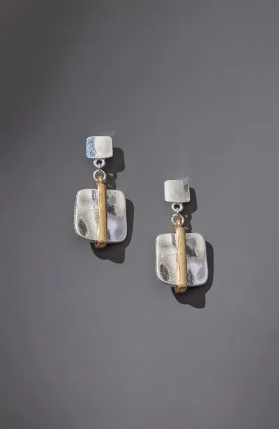 Jjill J.jill Mixed-metal Square Earrings