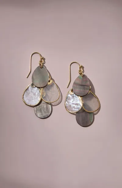 Jjill J.jill Mixed-shell Cascading Earrings