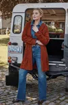 Jjill J.jill Mixed-texture Shawl-collar Cardi