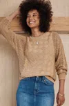 Jjill J.jill Mixed-textures Pullover Sweater In Sand