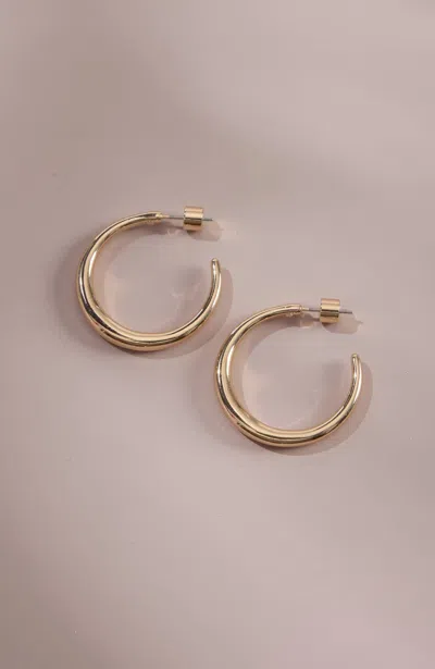 Jjill J.jill Modern Elements Hoop Earrings In Gold