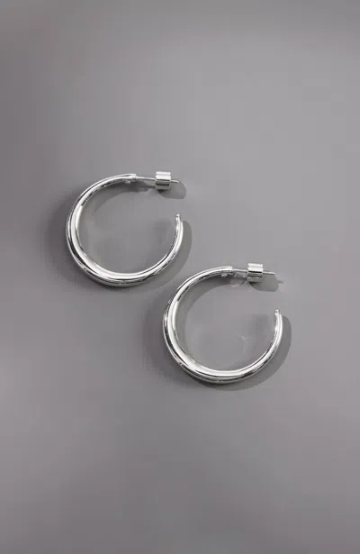 Jjill J.jill Modern Elements Hoop Earrings In Metallic