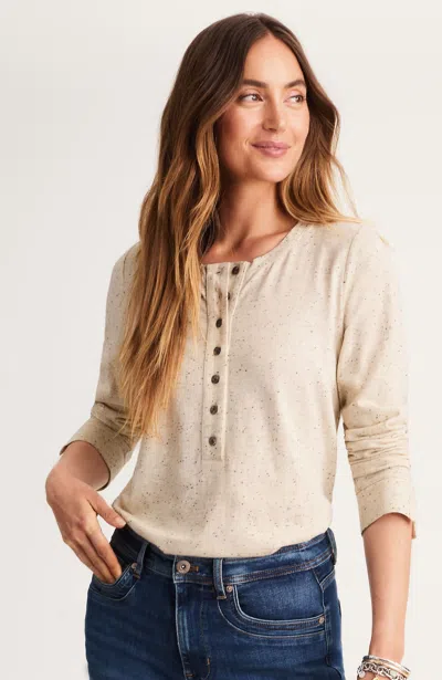 Jjill J.jill Modern Henley Tee In Brown