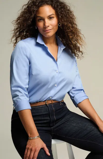 Jjill J.jill Non-iron Classic Shirt In Clearwater