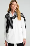 Jjill J.jill Non-iron Popover Tunic In White