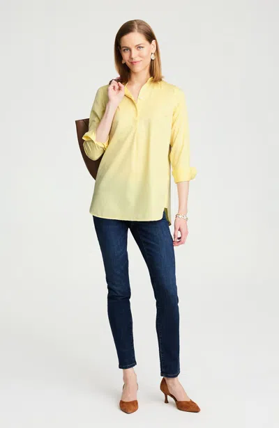 Jjill J.jill Non-iron Popover Tunic In Gold