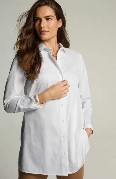 Jjill Non-iron A-line Tunic In White