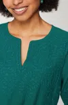 Jjill J.jill Rope-embroidery Popover Top In Oceanside