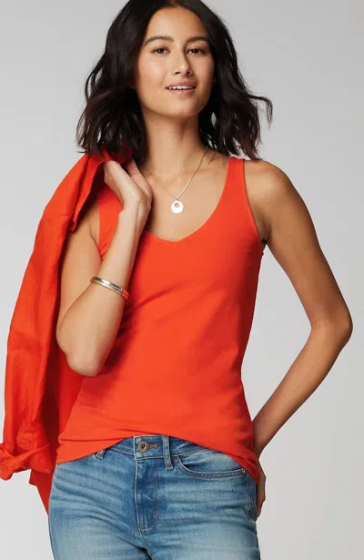 Jjill J.jill Perfect Reversible Tank In Orange Peel