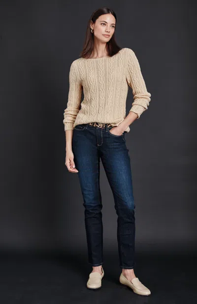 Jjill Petite Authentic Fit Slim-leg Jeans In Laguna Wash