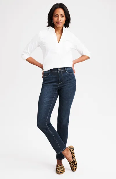 Jjill Petite Curvy-fit Authentic Slim-leg Jeans In Iconic Wash