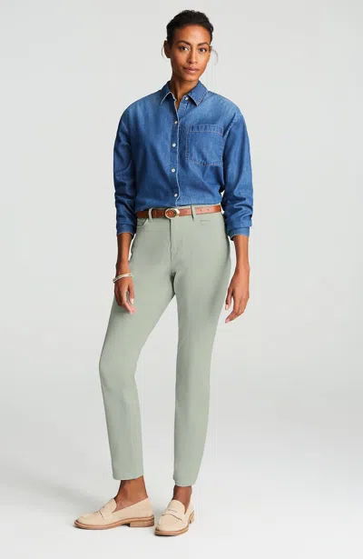 Jjill Petite Curvy-fit Authentic Slim-leg Jeans In Light Sage Mist