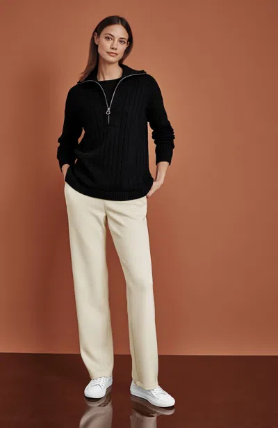 Jjill Petite Elevation Knit Straight-leg Pants In Turtledove