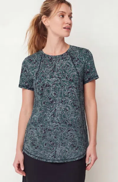 Jjill Petite Fit Progress Seamed Tunic In Malachite Playful Swirl