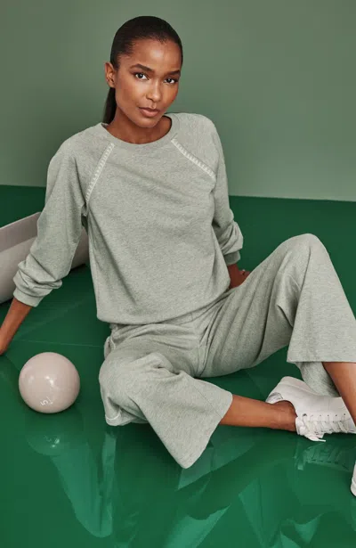 Jjill Petite Fit Whipstitched Pullover In Green