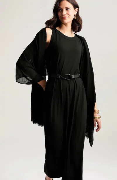 Jjill Petite Knit High-neck Maxi Dress In Pink
