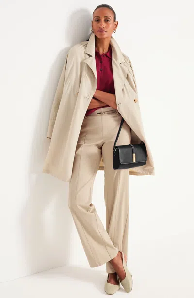 Jjill Petite Seamed Wide-leg Chino Pant Pants In Birchwood