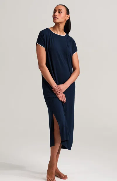 Jjill Petite Sleep Tranquil Knit Midi Gown In Neutral