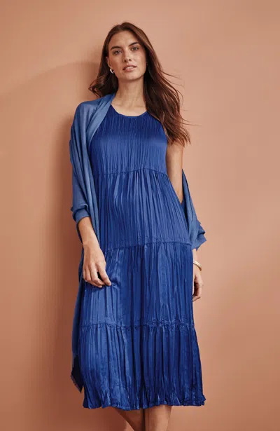Jjill Petite Solstice Midi Dress In Star Sapphire