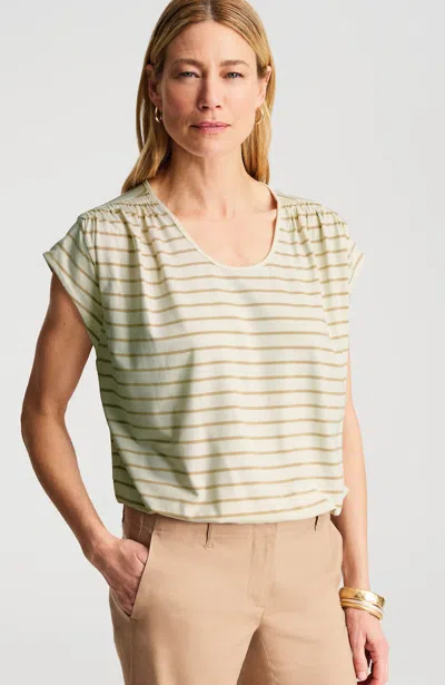 Jjill Petite Wearever Gathered-shoulder Top