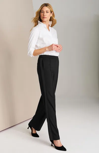 Jjill Petite Wearever Tuxedo Trousers Pants In Black