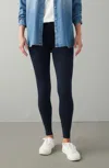 Jjill J.jill Pima Ankle-length Leggings In Deep Blue