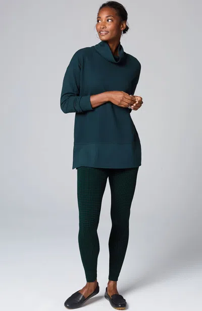 Jjill J.jill Pima Ankle-length Leggings In Emerald Classic Gingham