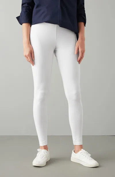Jjill J.jill Pima Ankle-length Leggings In White