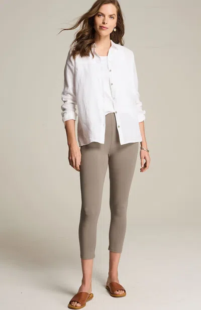 Jjill J.jill Pima Capri Leggings In Driftwood