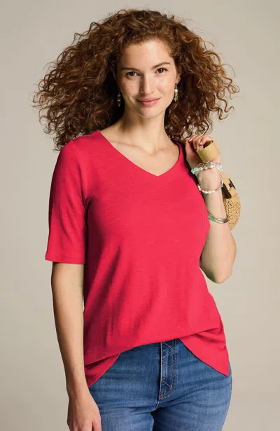 Jjill J.jill Pima-slub Elbow-sleeve Tee