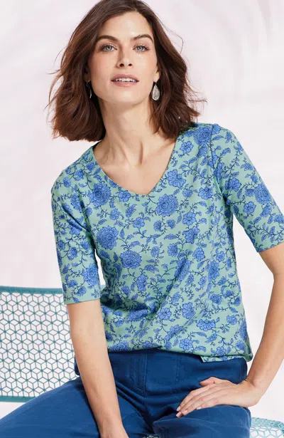 Jjill J.jill Pima-slub Elbow-sleeve Tee